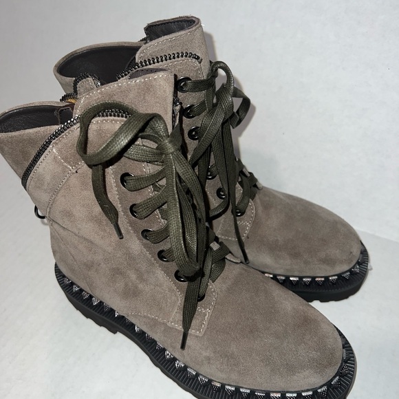 Vince Camuto Shoes - Vince Camuto Levonia Studded Suede Moto Boots NWOT!